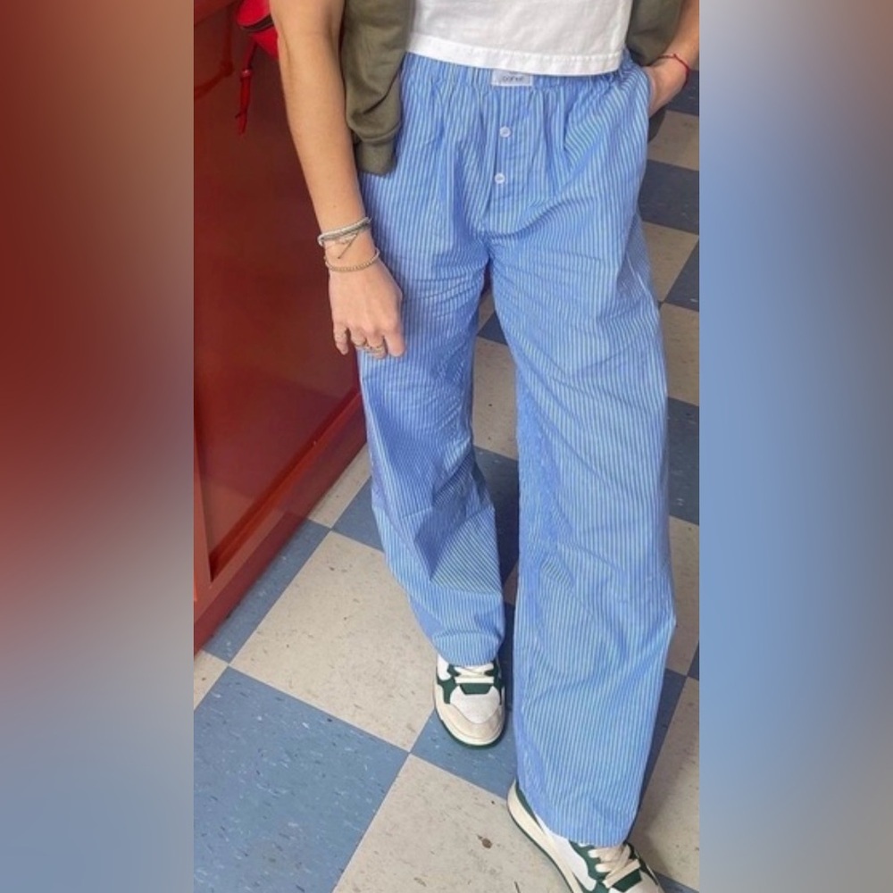 Sold Out Parke Green Striped Boxer Pants